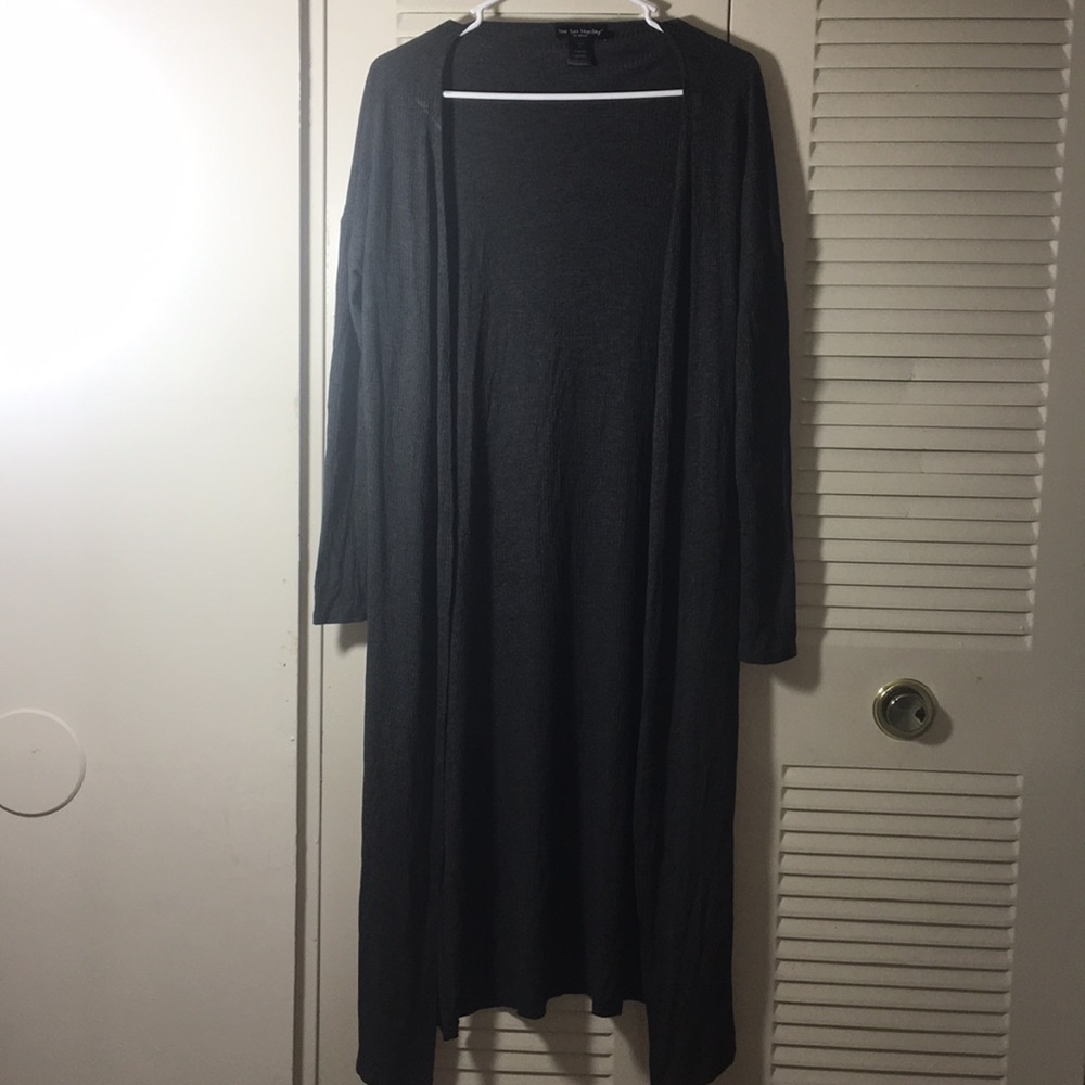 Dark gray cardigan